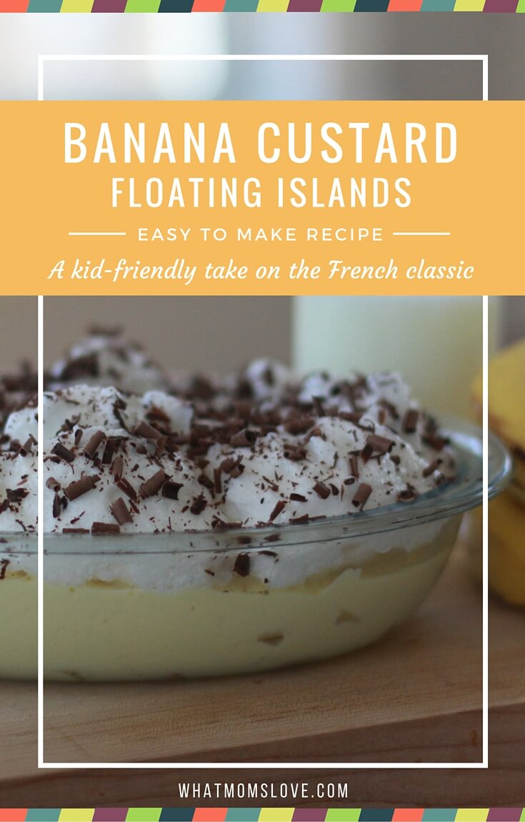 Banana Custard Floating Islands - Healthy Easy Kids Dessert