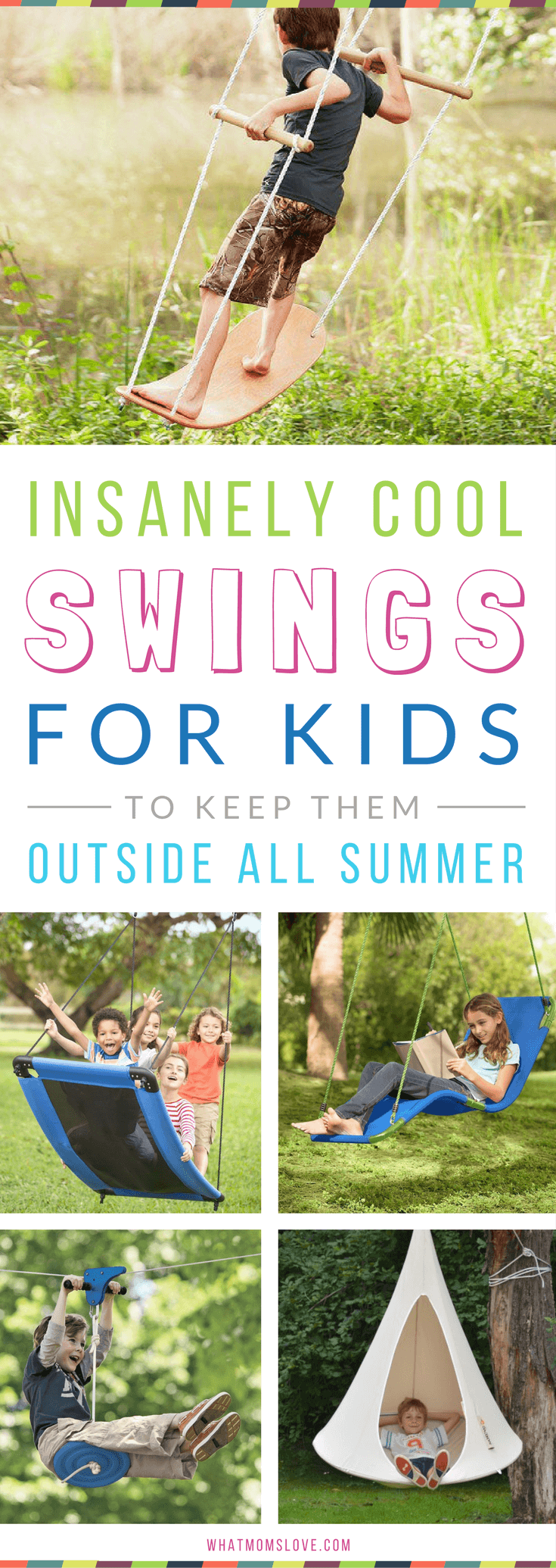 Best Summer Activities and Boredom Busters For Kids | Cool Outdoor Swings and Hideouts To Keep Your Kids Outside!
