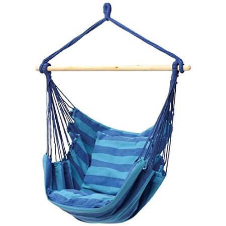 Cool Outdoor Swings for Kids - Club Fun Hanging Rope Hammock Chair | summer activities and boredom busters