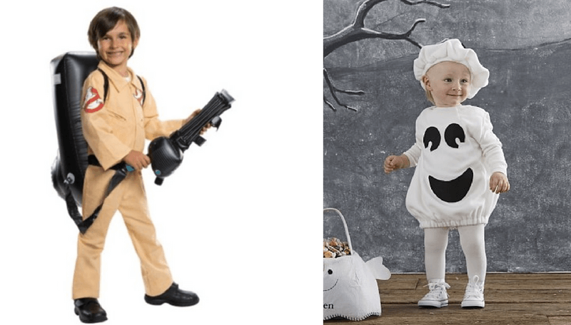 Creative Halloween Costumes for Siblings - Ghostbuster and Ghost