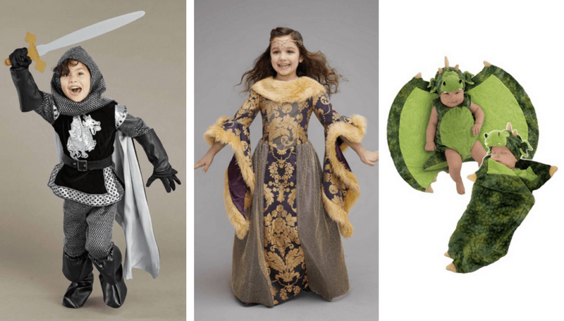 Creative Halloween Costumes for Siblings - Knight and Dragon