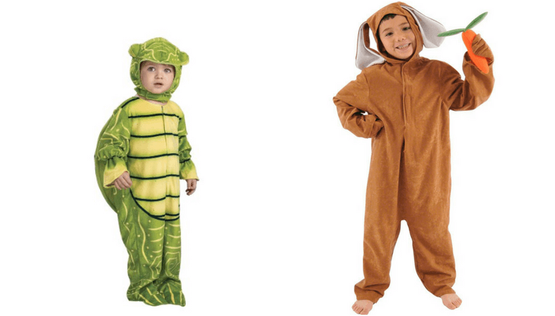 Creative Halloween Costumes for Siblings - Tortoise and Hare