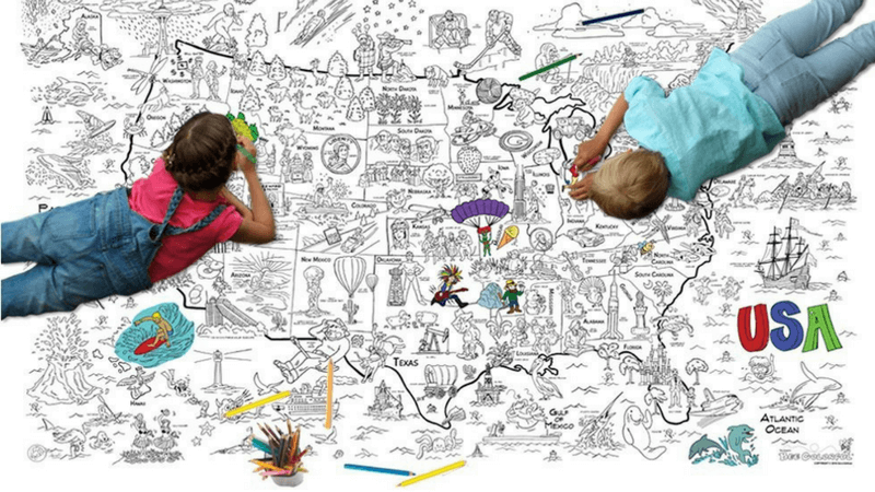 Best Non-Toy Gifts for Kids - Hobbies & Interests - Giant Coloring Poster