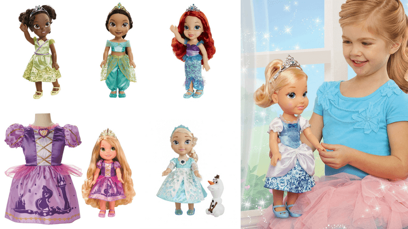 NEW Disney Frozen Elsa Toddler Princess Doll Olaf Eyes Plus Matching Crown Wand 