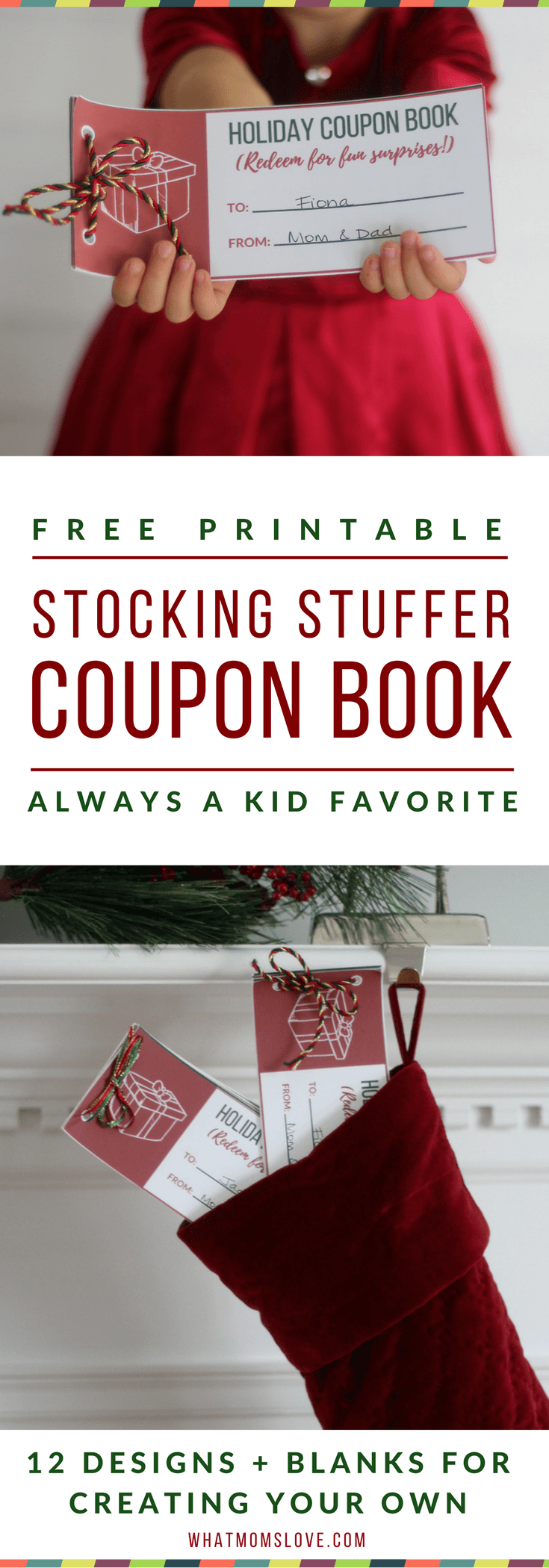 Free Printable Coupon Book For Christmas, Hanukkah &amp; Birthdays. The ...