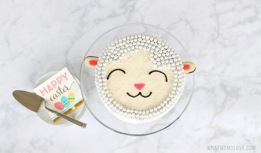 Easter Dessert Ideas for Kids including this super easy lamb cake recipe and tutorial!
