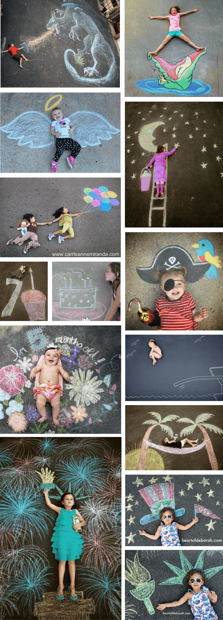 Easy Sidewalk Chalk Art Ideas For Kids