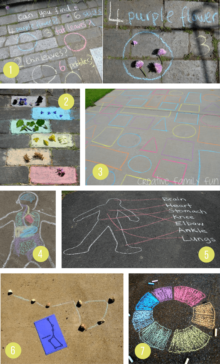 Indoor Outdoor Stencils with Sidewalk Chalk Arts and Crafts Washable Durable Plastic Reusable Non-Toxic Fun Shapes for Boys and Girls Multicolor 