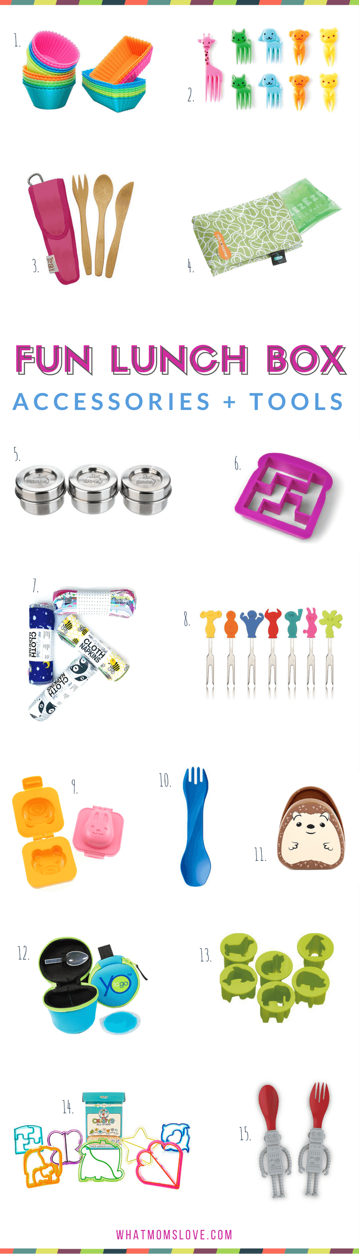 Back to School - Fun Lunch Accessories and Tools