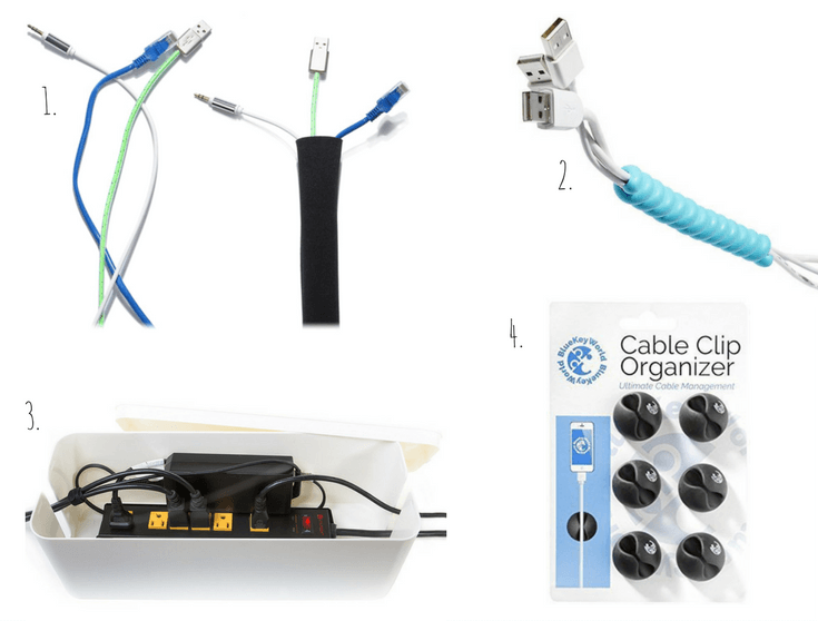 Cord cable organization
