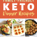 Family Friendly Keto Dinner Recipes | On the Ketogenic diet? These easy keto meals are perfect to serve to your whole family - they're low-carb and kid-friendly (even for picky eaters!). #keto