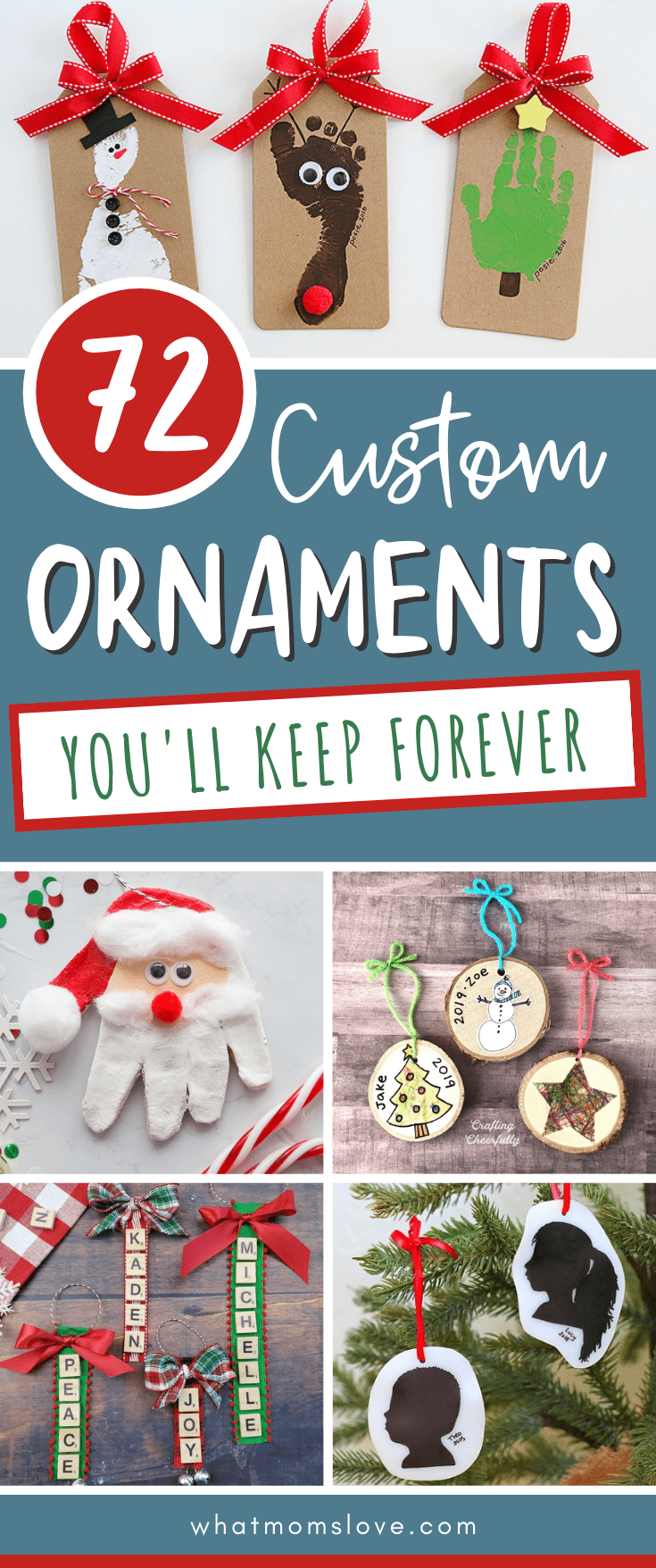 DIY Personalized Ornaments kids can make