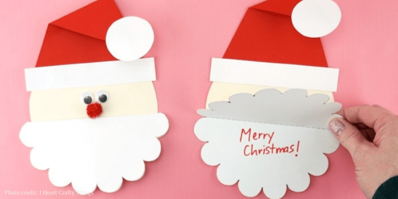 50 Homemade DIY Christmas Cards for Kids To Make