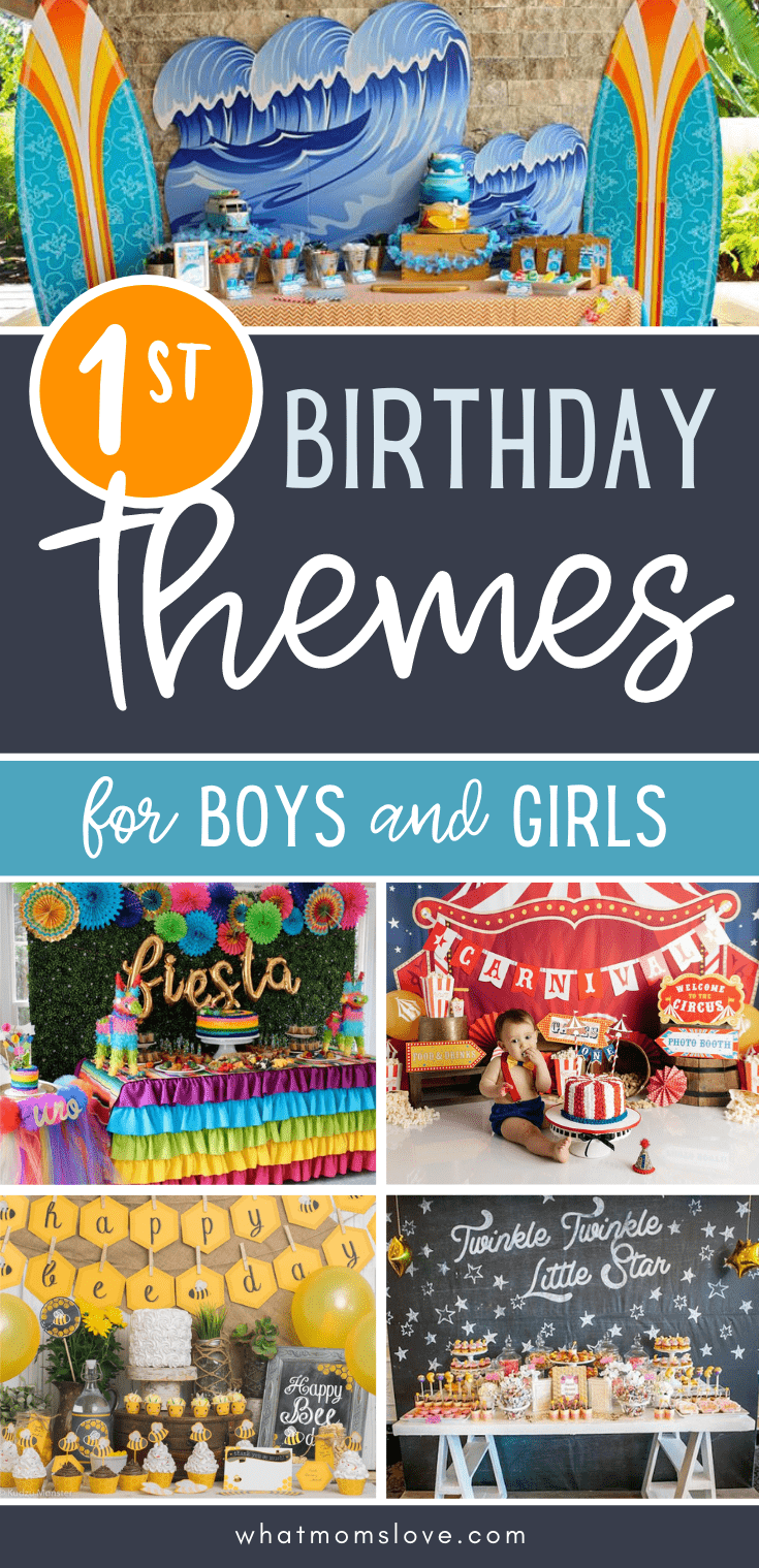 Ý tưởng chủ đề tiệc sinh nhật đầu tiên cho các bé trai và bé gái
