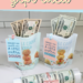 rolling pin covered with money and edible cookie dough with cash and printable gift tag