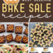 bake sale recipes - shows cookies, brownies and cupcakes